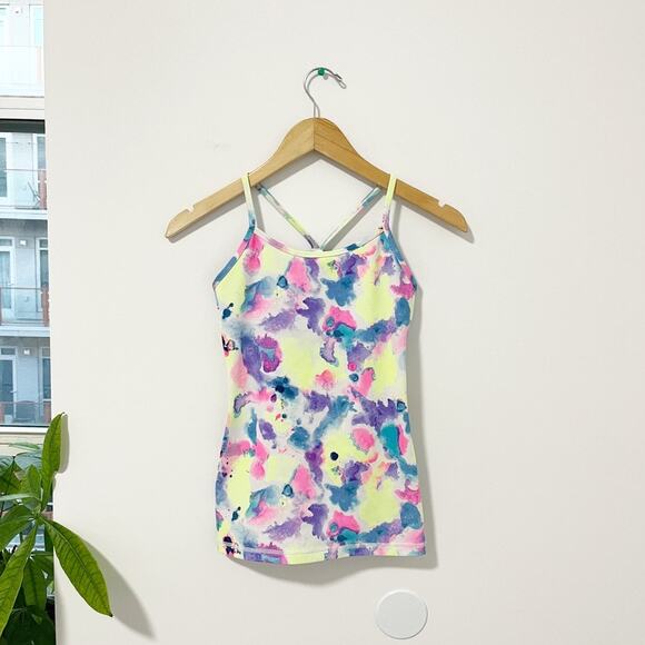 Ivivva Watercolor Tie Dye Racerback Tank Size 12 - Picture 1 of 4